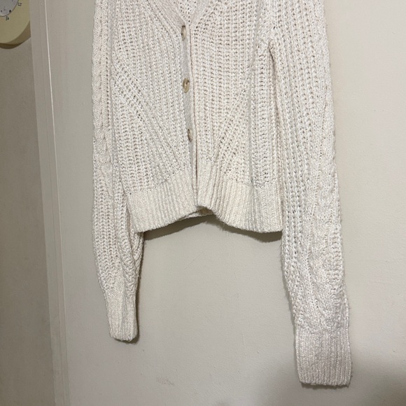 Abercrombie & Fitch chenille front button sweater - Picture 4 of 5